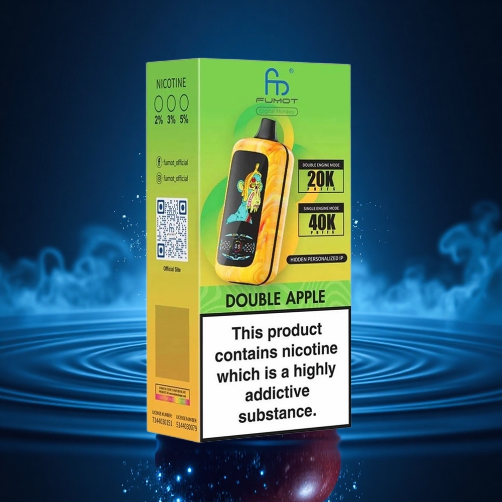 Fumot Digital Monkey 20000/40000 Puffs Doble Manzana Dual Motor Doble Malla