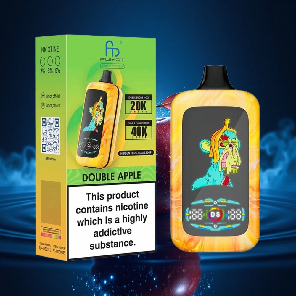 Fumot Digital Monkey 20000/40000 Puffs Doble Manzana Dual Motor Doble Malla