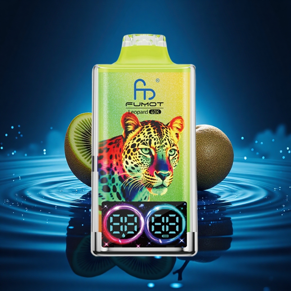 Fumot Leopard 40K Puffs Maracuyá Fruta de la Pasión Kiwi con 5% Nicotina y Carga Tipo-C