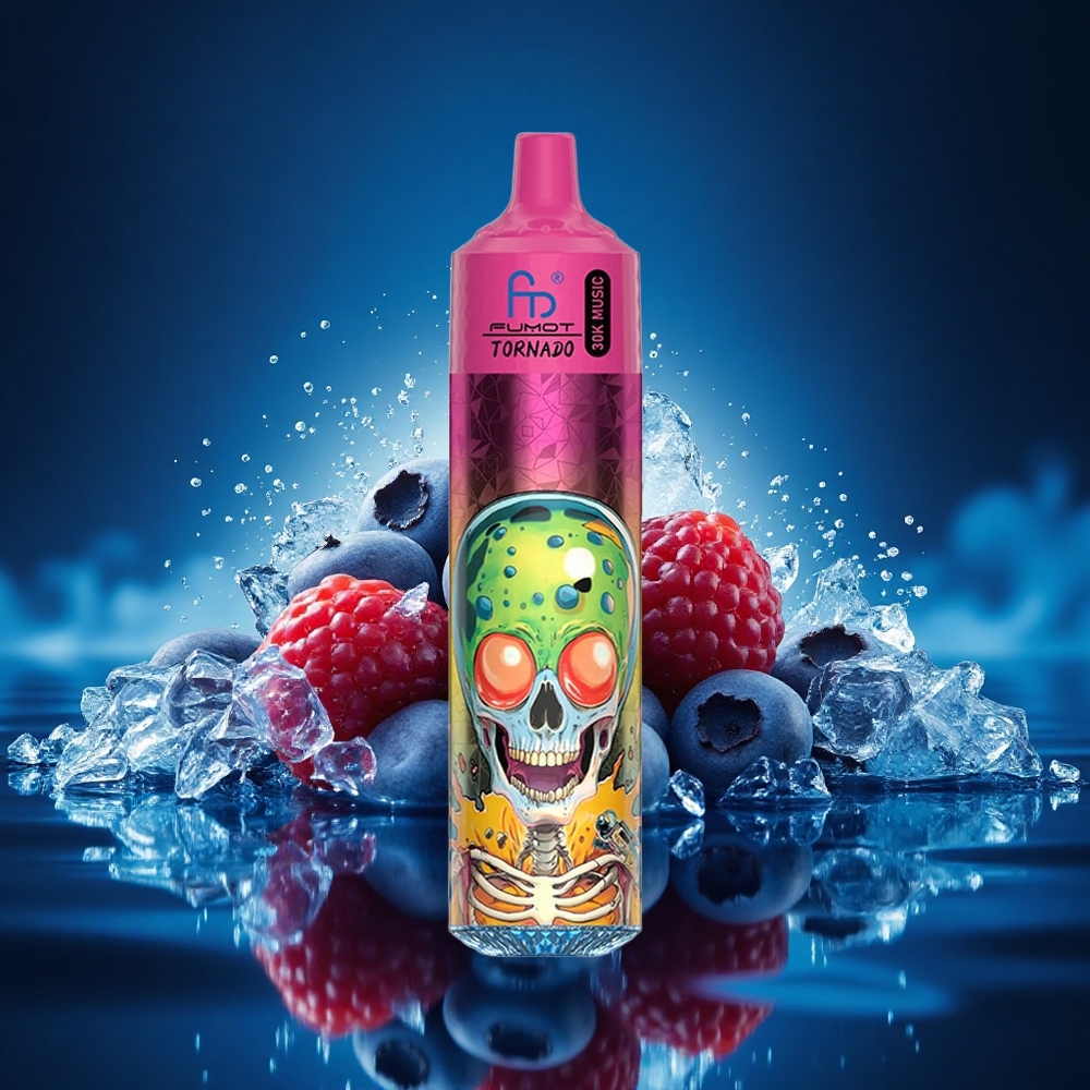 Fumot Randm Tornado 30000 Puffs Helado de Arándano Fresa Frambuesa con 30mL y 5%