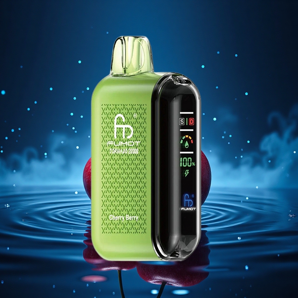 Fumot Tornado 20000 Puffs Cereza Baya Dual Malla 20ml