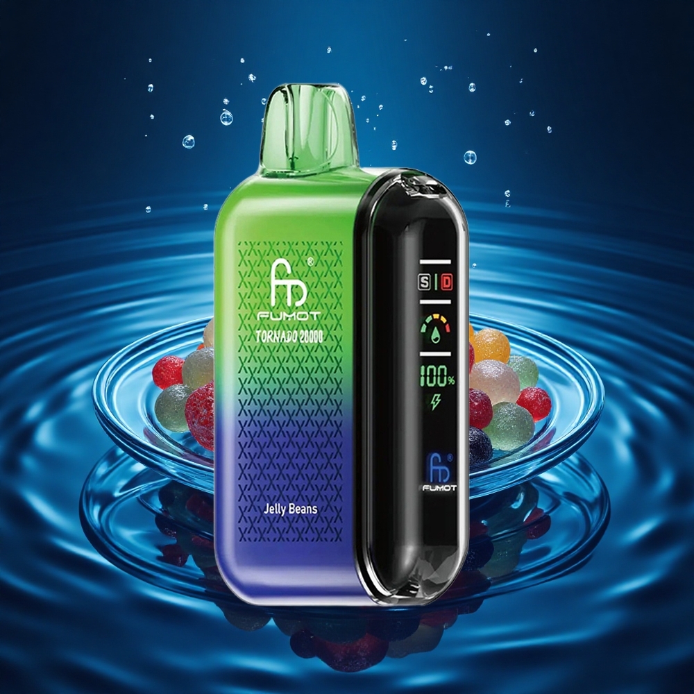 Fumot Tornado 20000 Puffs Frijoles Dulces Doble Malla 20ml Pantalla Inteligente