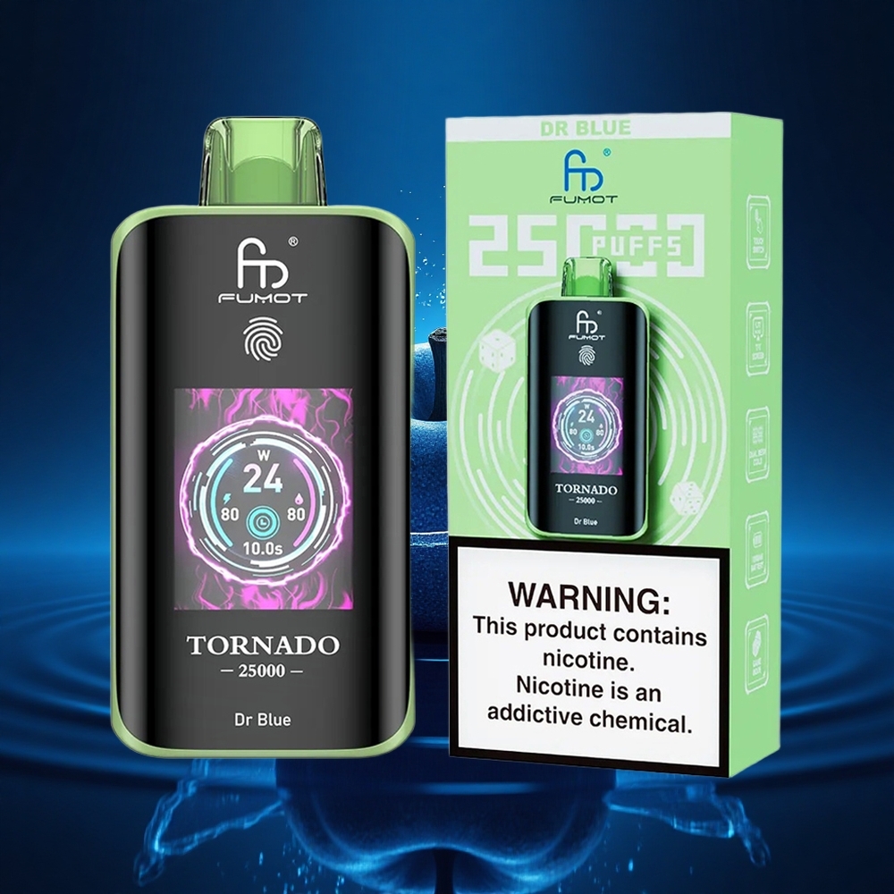 Fumot Tornado 25000 Puffs Dr Azul Pantalla HD 700mAh 20ml