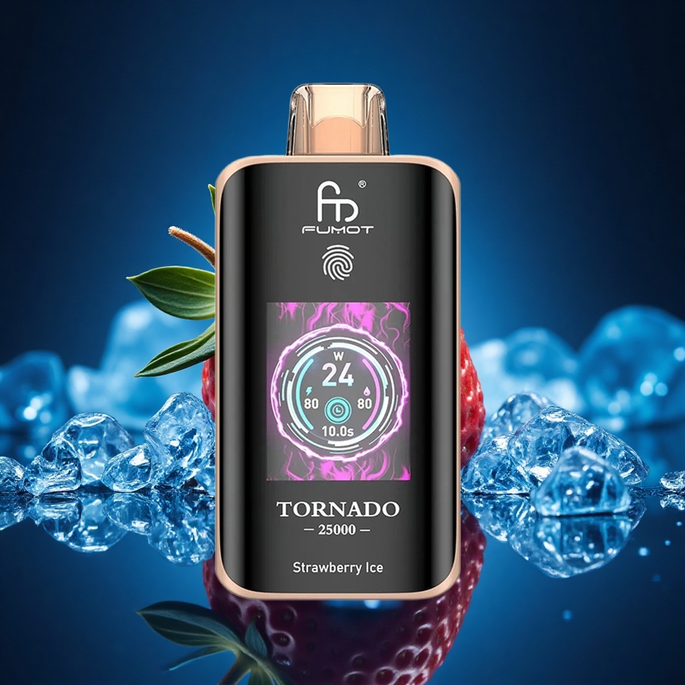 Fumot Tornado 25000 Puffs Fresa Helada HD 700mAh Tipo-C