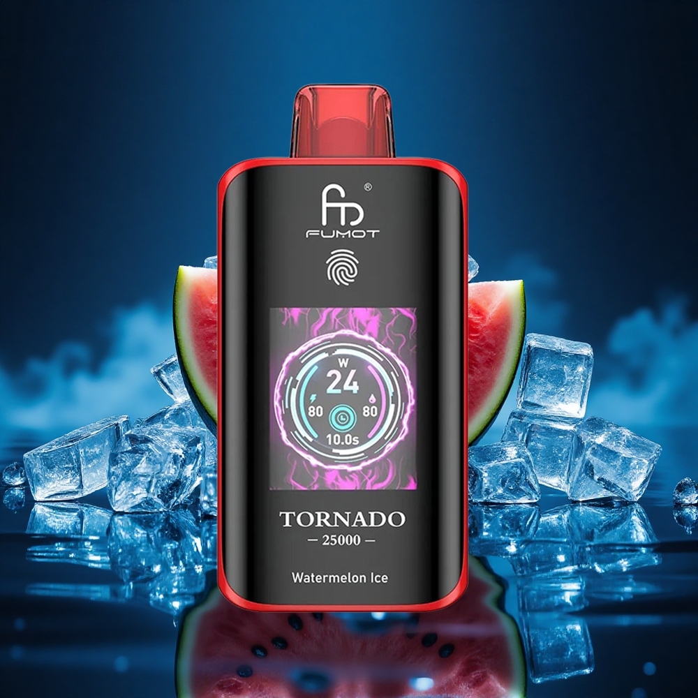 Fumot Tornado 25000 Puffs Sandía Hielo HD 700mAh Tipo-C