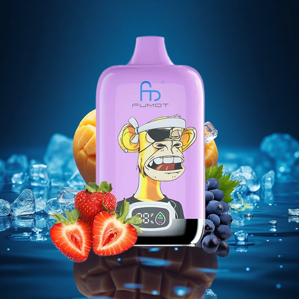 Fumot Tornado Digital Box 12000 Puffs Mango en Hielo con Batería 550mAh y Bobina Mesh
