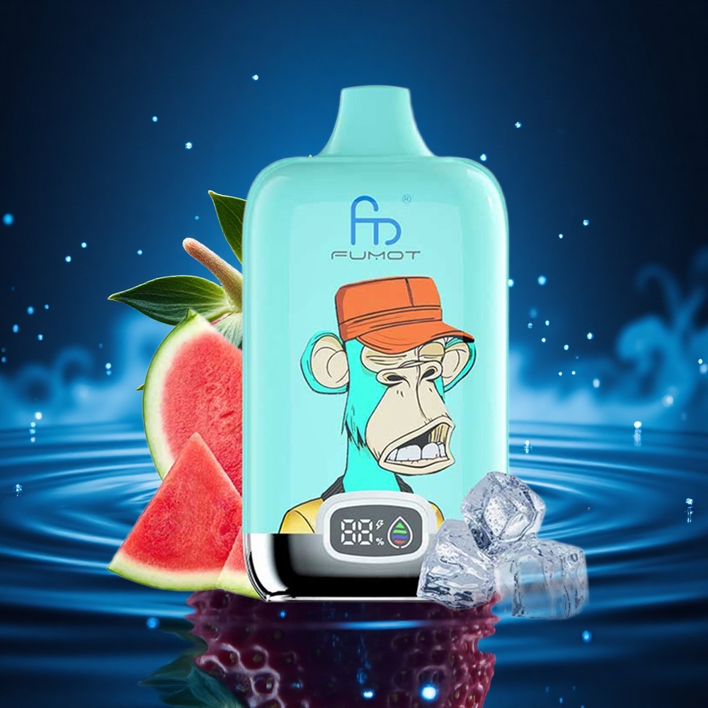 Fumot Tornado Digital Box 12000 Puffs Rosquilla de Fresa Mesh Tipo-C 20ml