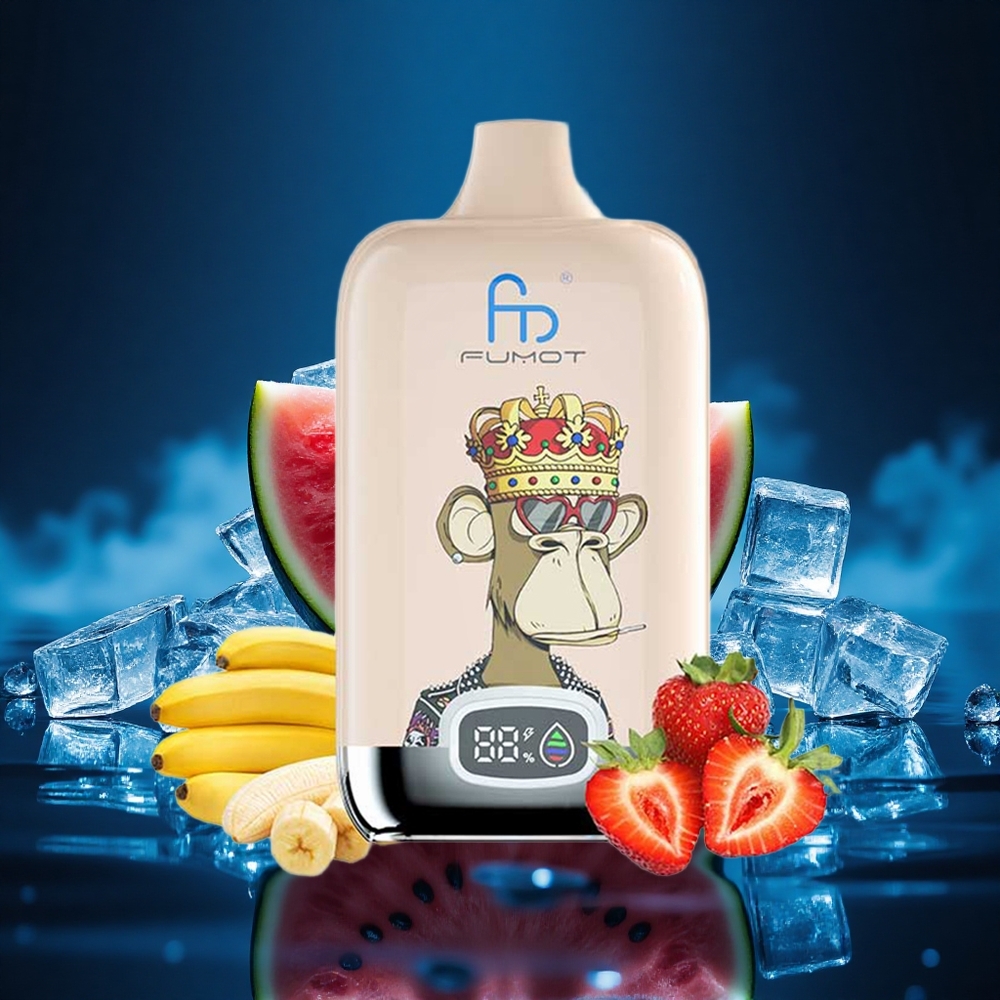 Fumot Tornado Digital Box 12000 Puffs Sandía Hielo Ligero Tipo-C Recargable