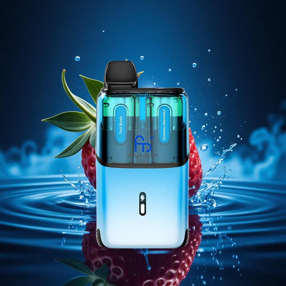 Fumot Ultra T32000 Puffs Bomba de Fruta - Fresa Sandía con Carga Rápida y Doble Tanque