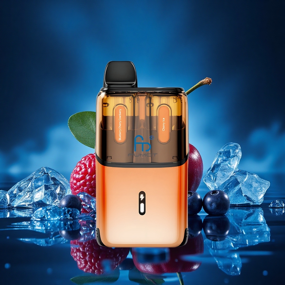 Fumot Ultra T32000 Puffs Cereza Azul Arándano - Hielo de Cereza con 800mAh y Carga Rápida Tipo-C