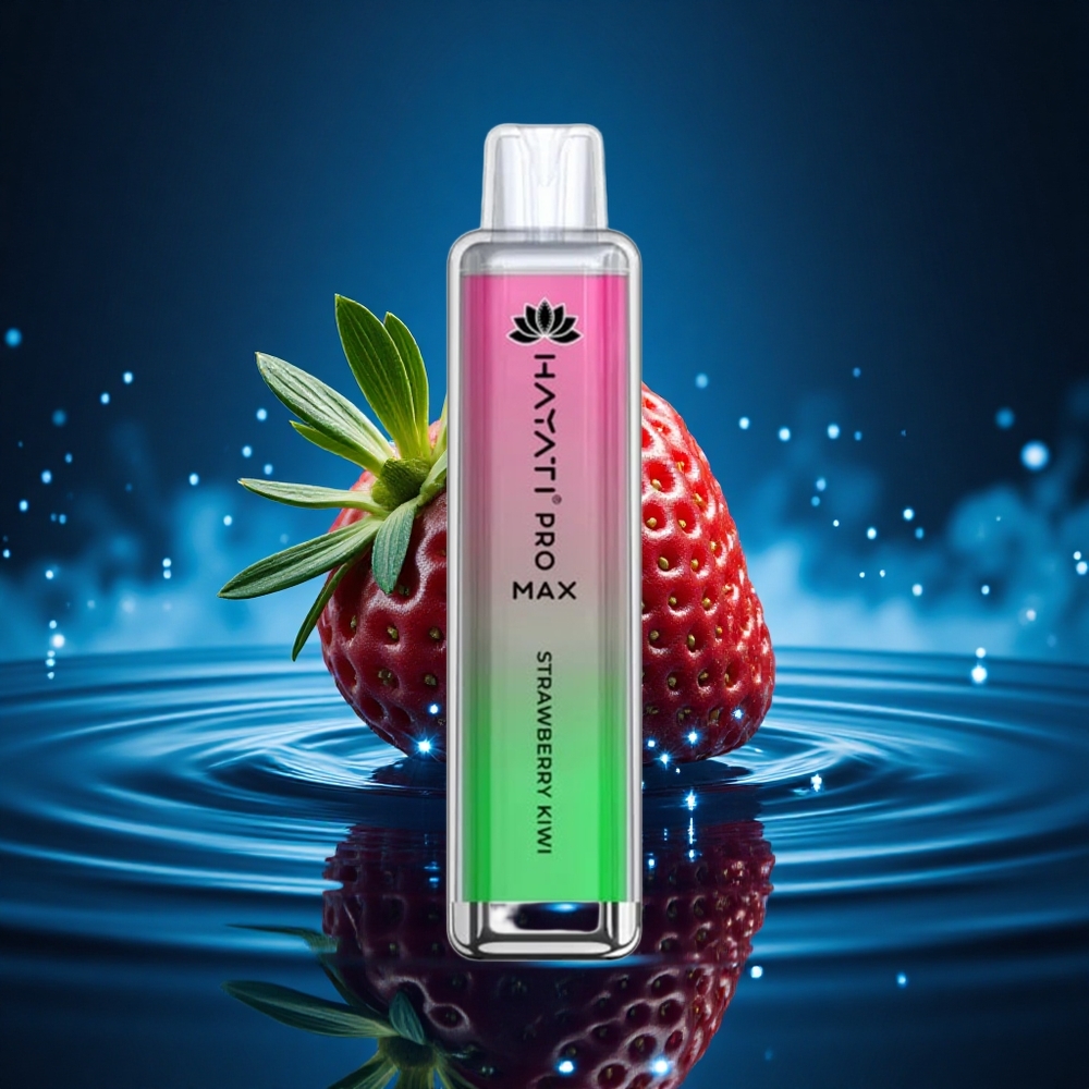 Hayati Pro Max 4000 Puffs Fresa Kiwi Doble Bobina 5% Recargable