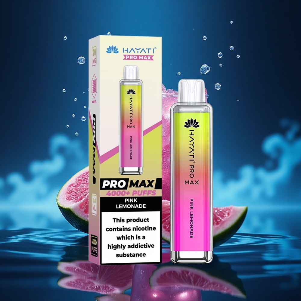 Hayati Pro Max 4000 Puffs Limonada Rosa Dual Mesh 2ml Recargable