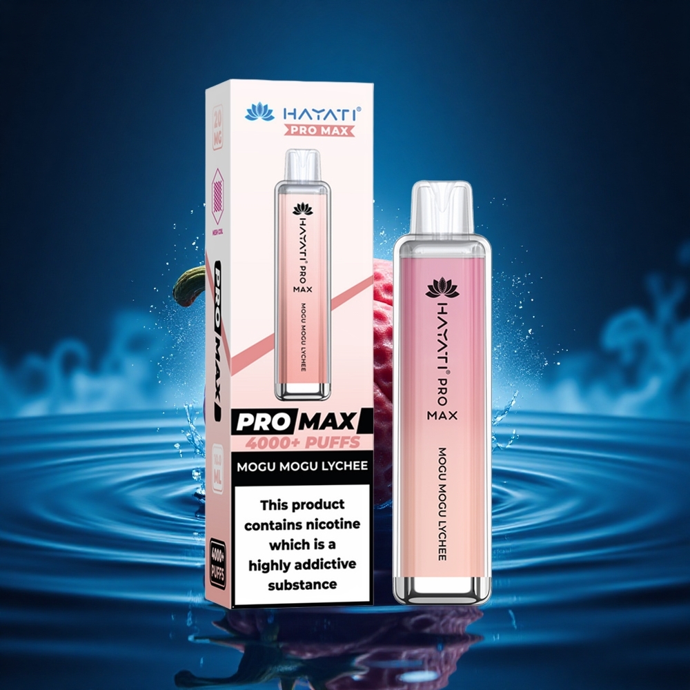 Hayati Pro Max 4000 Puffs Mogu Mogu Lichi Dual Mesh Recargable