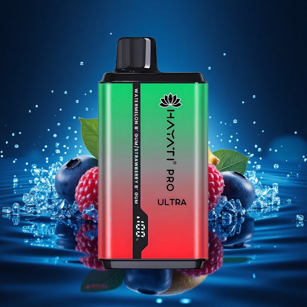 Hayati Pro Ultra 15000 Puffs Arándano Frambuesa Cereza Limón & Arándano con 850mAh y 12ml