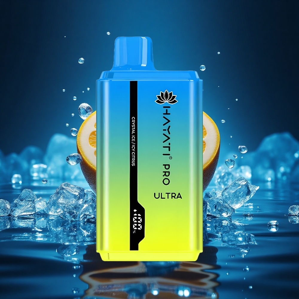 Hayati Pro Ultra 15000 Puffs Cítrico Helado Cristalino 850mAh 2x12ml