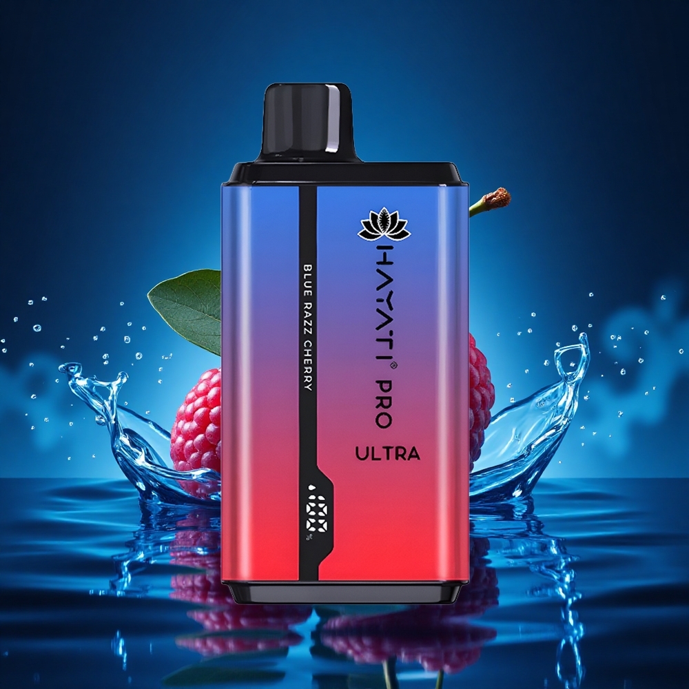 Hayati Pro Ultra 15000 Puffs Cereza Azul Ácido 850mAh 24ml