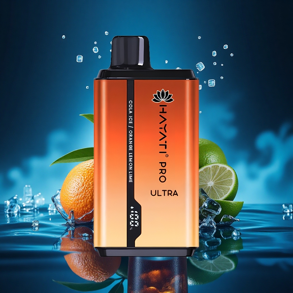 Hayati Pro Ultra 15000 Puffs Cola Naranja Limón Lima Chupadas 2 12ml