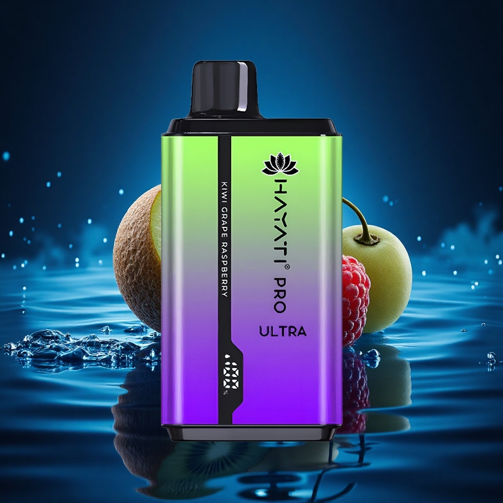 Hayati Pro Ultra 15000 Puffs Kiwi Uva Frambuesa 850mAh 12ml