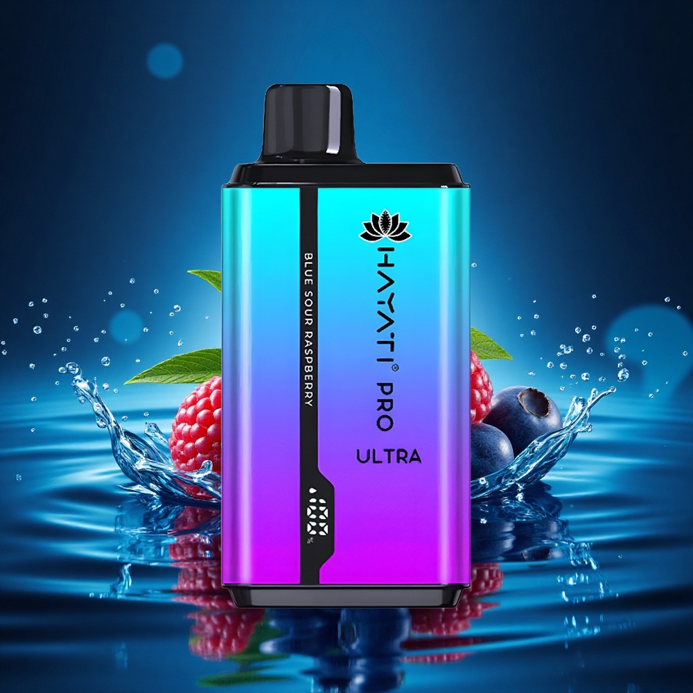 Hayati Pro Ultra 15000 Puffs Mentolado Arándano Frambuesa Chupadas 2 12ml