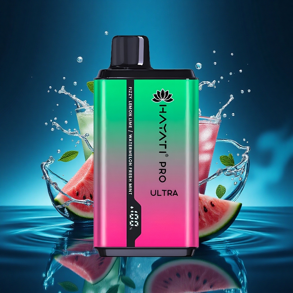 Hayati Pro Ultra 15000 Puffs Refresco de Limón y Lima con Sandía y Menta Fresca 850mAh 24ml