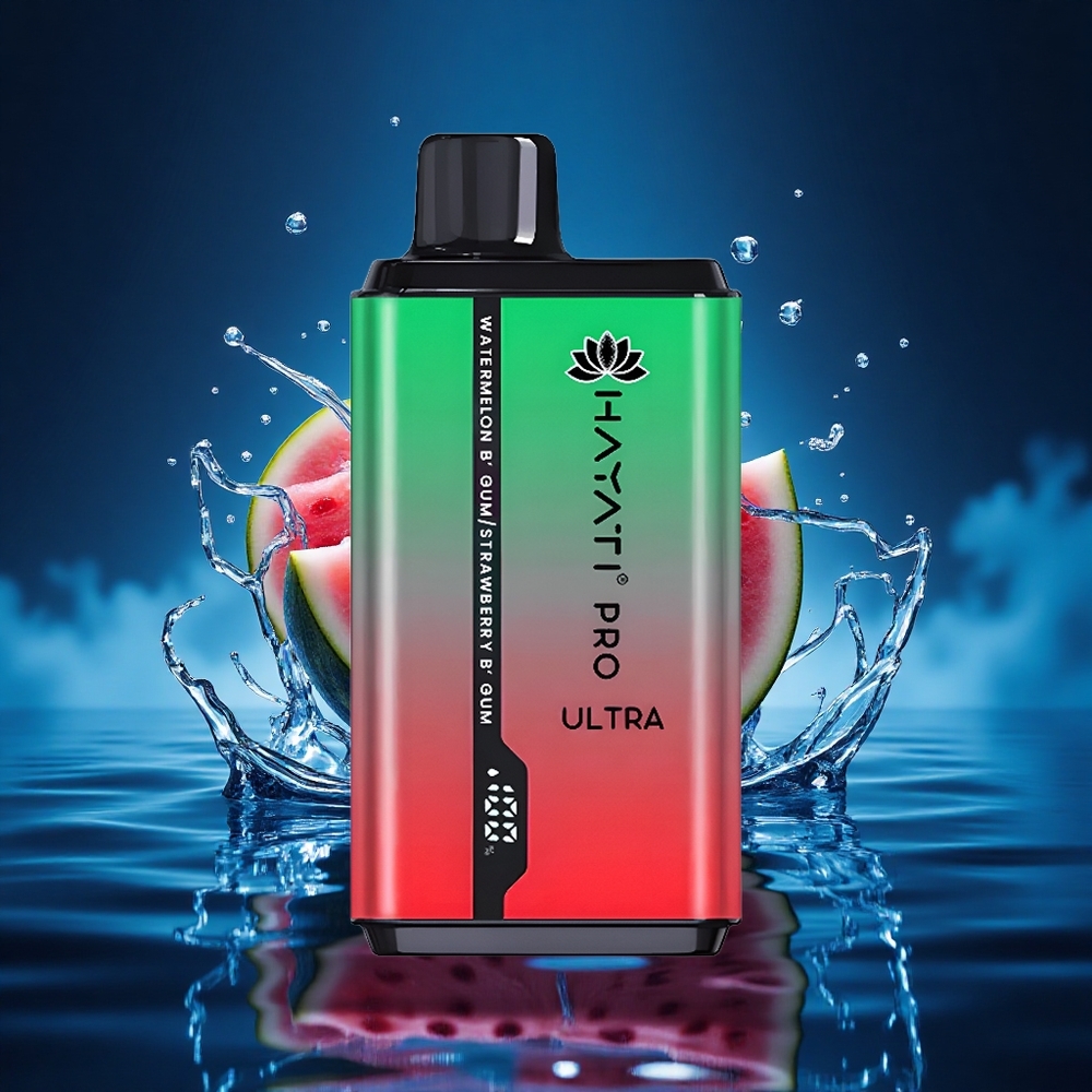 Hayati Pro Ultra 15000 Puffs Sandía Chicle Fresa Chicle 850mAh 24ml 2%