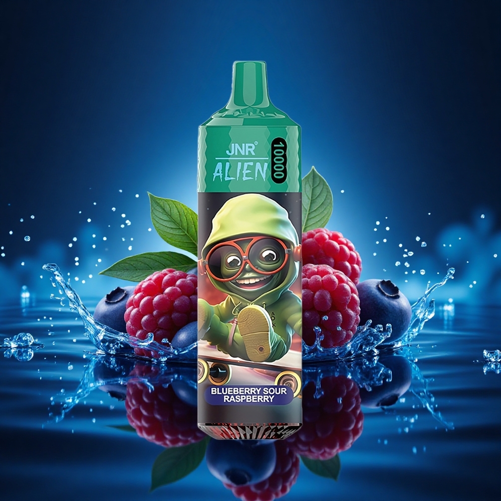 JNR Alien 10000 Arándano Agrio Frambuesa RGB Carga Rápida