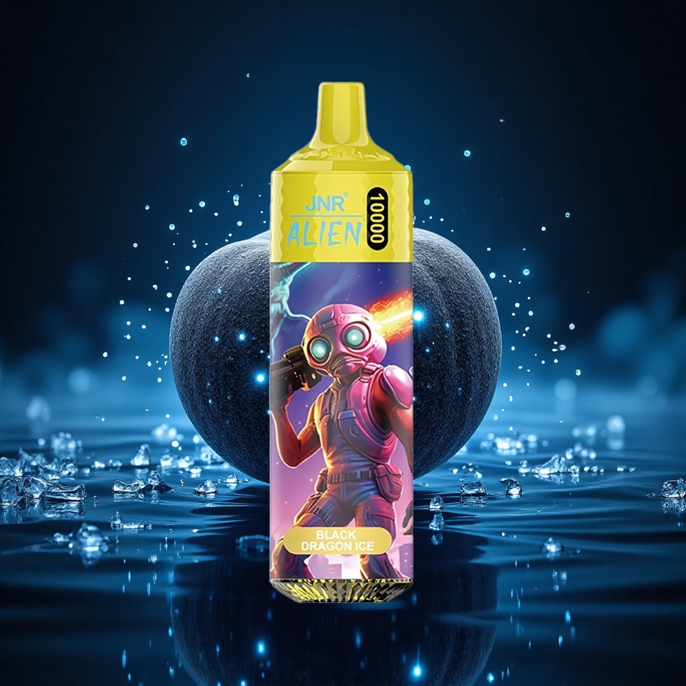 JNR Alien 10000 Dragón Negro Hielo con Batería 850mAh y Carga Rápida Type-C