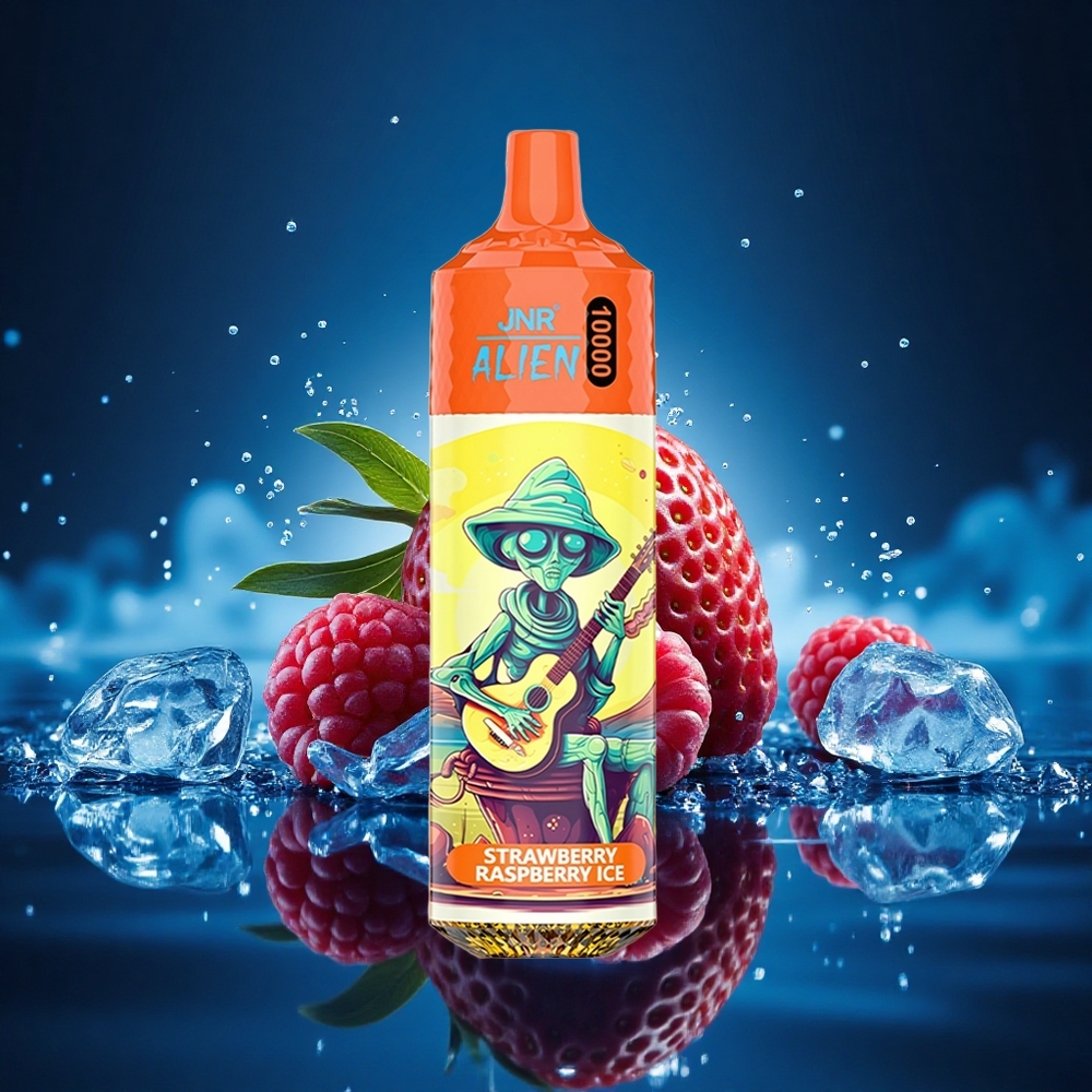 JNR Alien 10000 Fresa Frambuesa Hielo con RGB y Carga Rápida