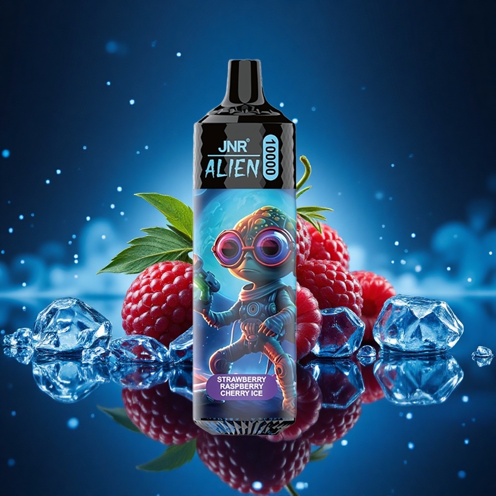 JNR Alien 10000 Helado de Fresa Frambuesa Cereza con RGB y Carga Rápida