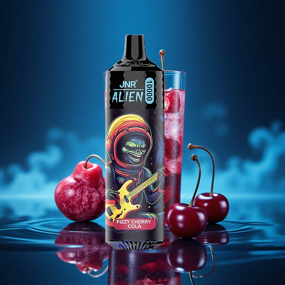 JNR Alien 10000 Refresco Cereza Efervescente con Luz RGB y Carga Rápida
