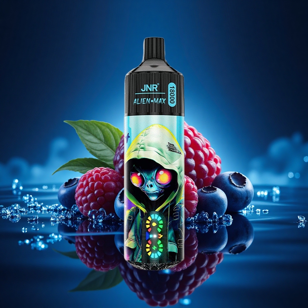 JNR Alien Max 18000 Arándano Frambuesa Doble Malla Carga Rápida