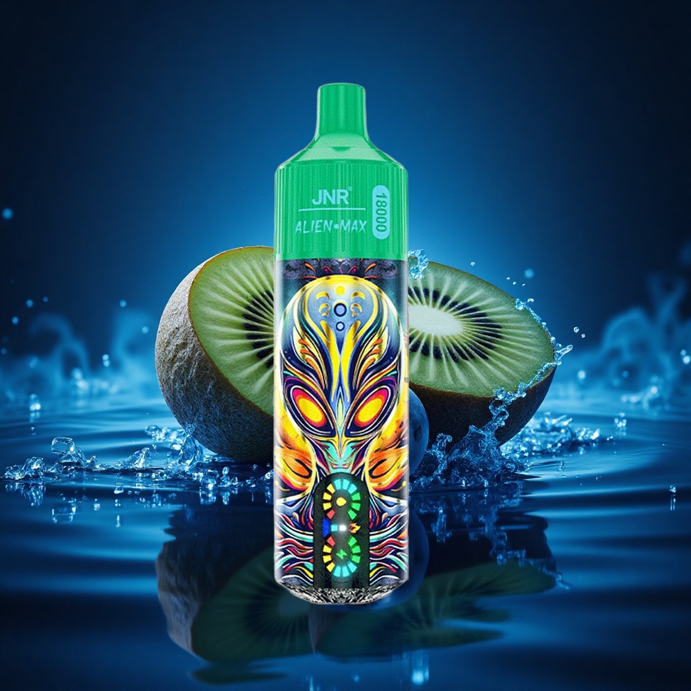 JNR Alien Max 18000 Arándano Kiwi Dual Mesh y Carga Rápida
