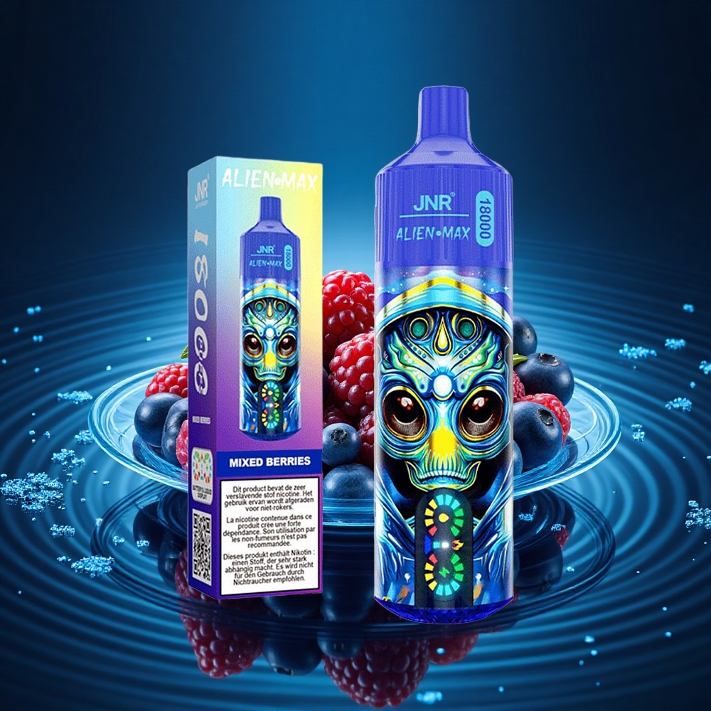 JNR Alien Max 18000 Bayas Mixtas con Doble Malla y Carga Rápida