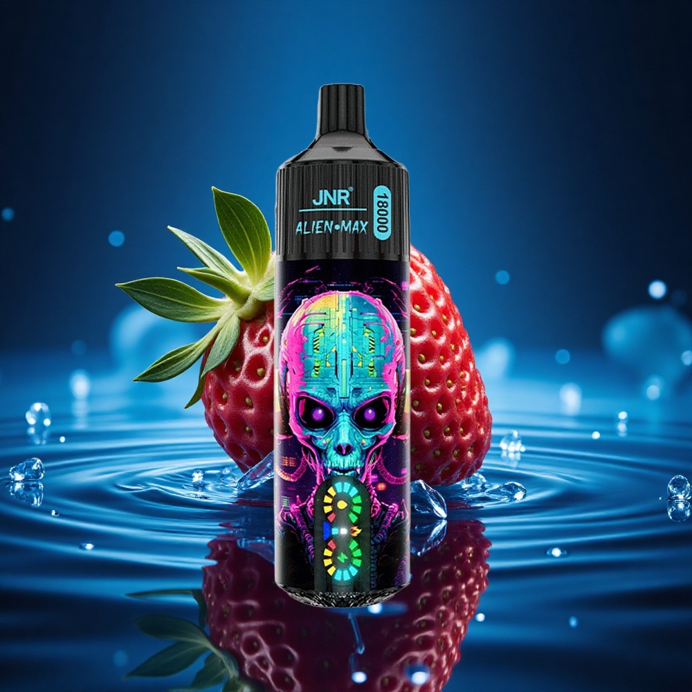JNR Alien Max 18000 Chicle Burbuja Fresa LED Dual Tipo-C