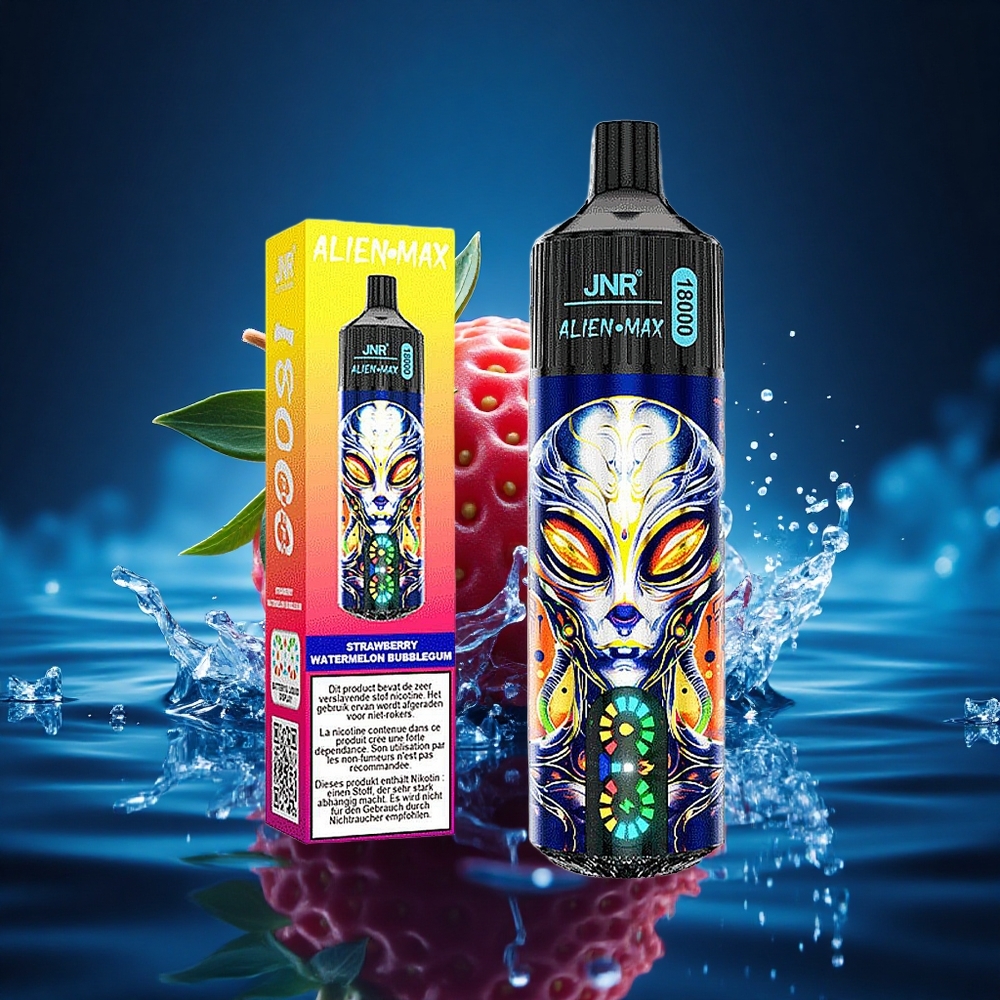 JNR Alien Max 18000 Chicle de Fresa y Sandía con Doble Malla y Carga Rápida