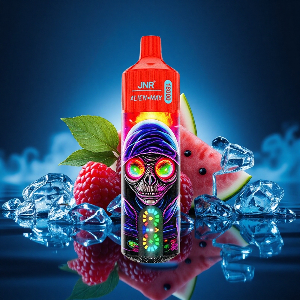 JNR Alien Max 18000 Frambuesa Sandía Hielo con Doble Malla y Carga Rápida