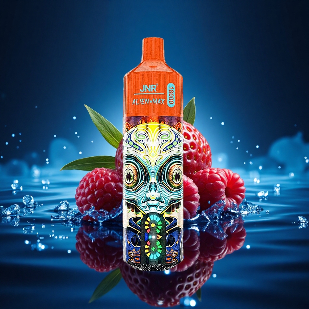 JNR Alien Max 18000 Fresa Frambuesa Cereza con Dual Malla y Carga Rápida Tipo-C