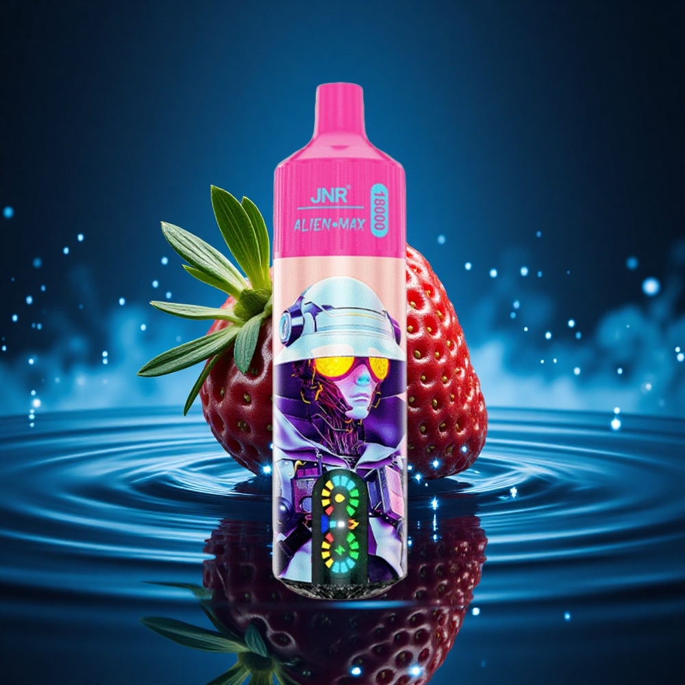 JNR Alien Max 18000 Fresa Kiwi Doble Malla y Carga Rápida