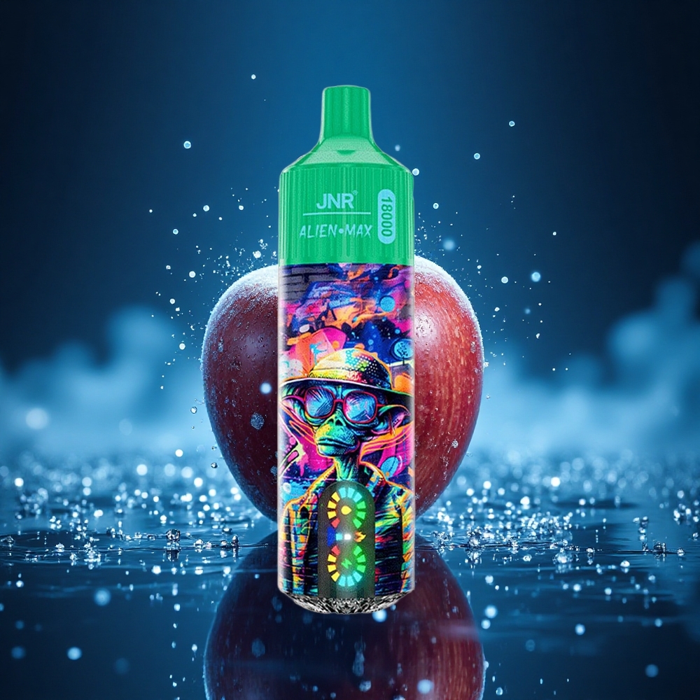 JNR Alien Max 18000 Manzana Congelada Dual Mesh y Tipo-C