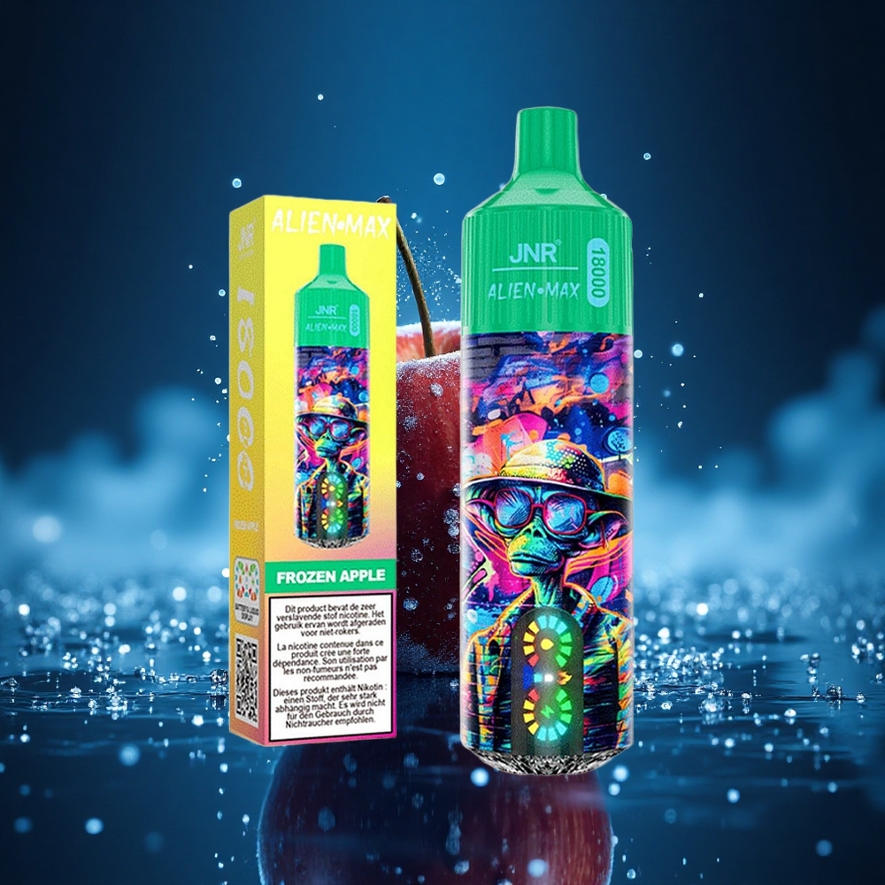 JNR Alien Max 18000 Manzana Congelada Dual Mesh y Tipo-C