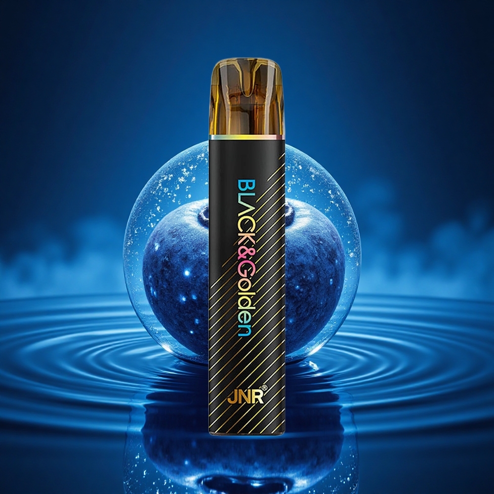 JNR Black&Golden 600+200 Chicle de Arándano Azul 800 Puffs 550mAh 2ml