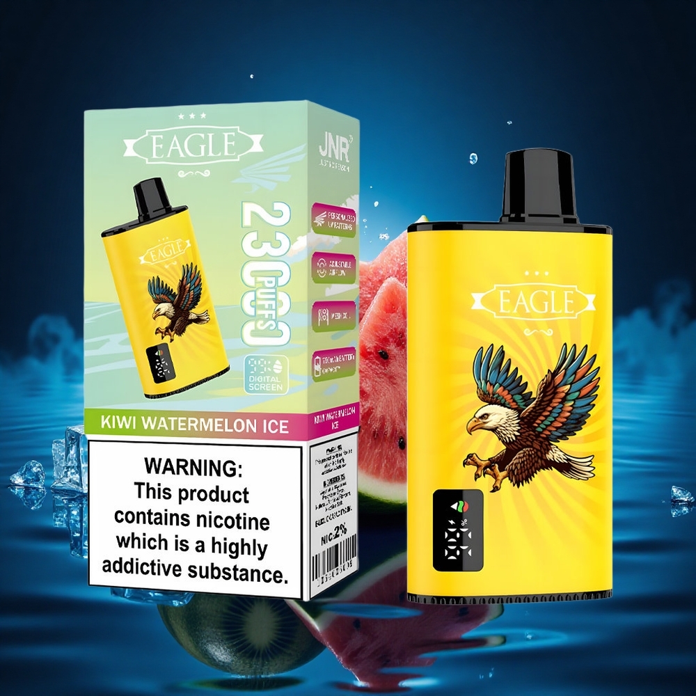 JNR EAGLE Smart 23000 Kiwi Sandía Hielo con Pantalla Digital y Bobina Mesh 1.0ohm