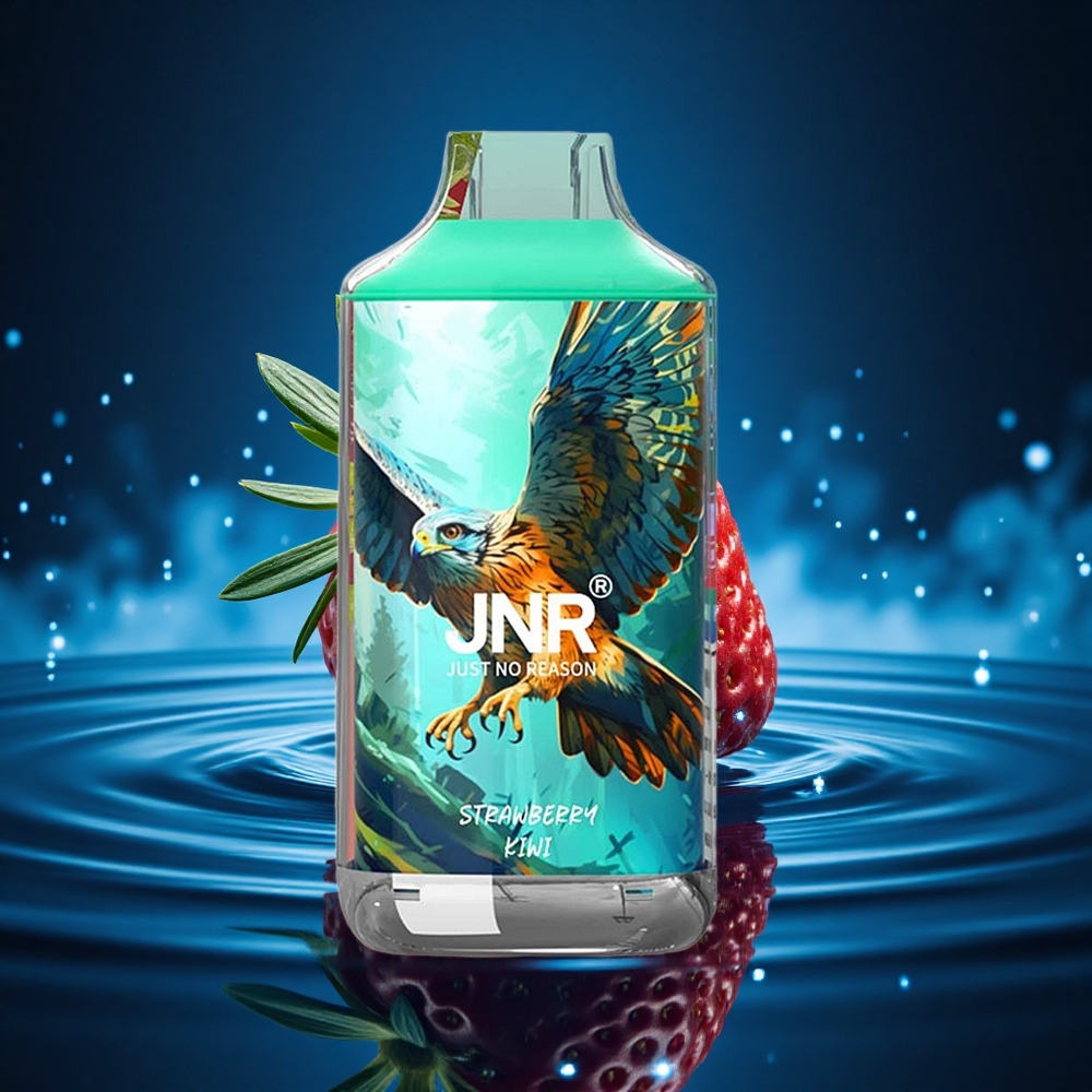 JNR Falcon 16000 Fresa Kiwi Doble Malla 22ml Pantalla LED