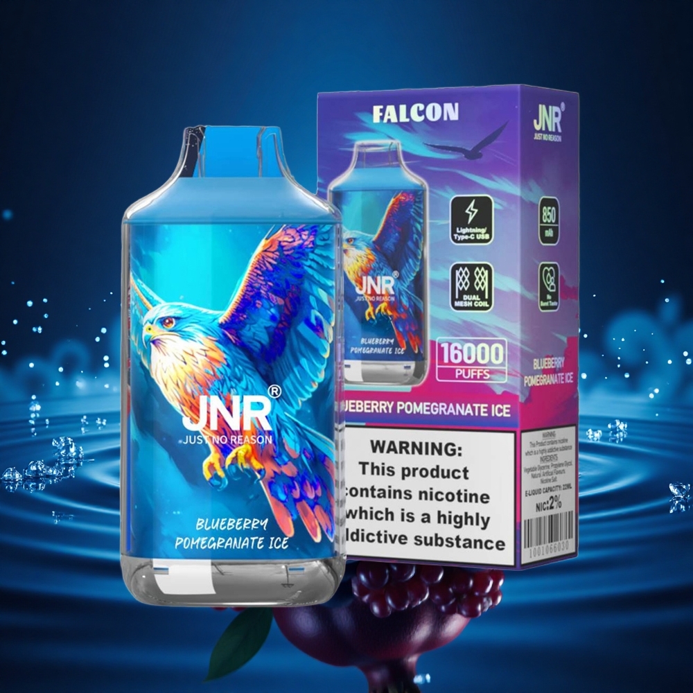 JNR Falcon 16000 Helado de Arándano y Granada con 22ml y Doble Malla