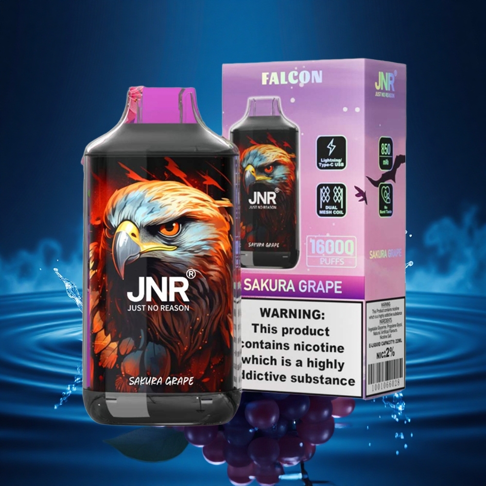JNR Falcon 16000 Uva Sakura Dual 850mAh Tipo C