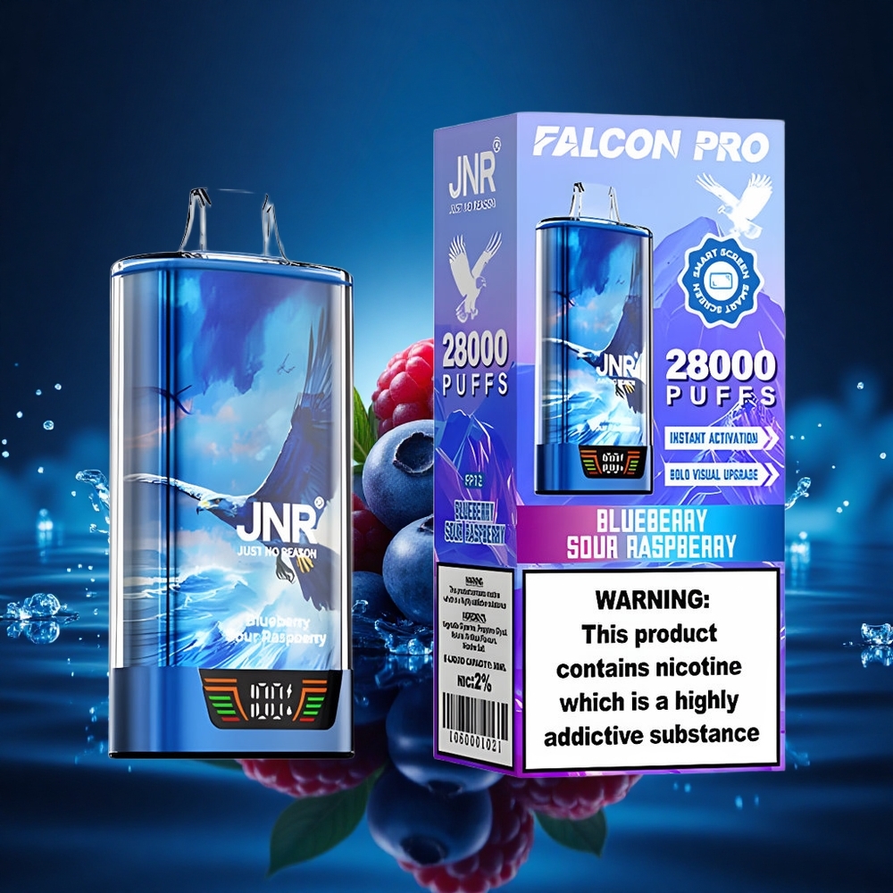JNR Falcon Pro 28000 Arándano Ácido Frambuesa Dual Malla USB-C