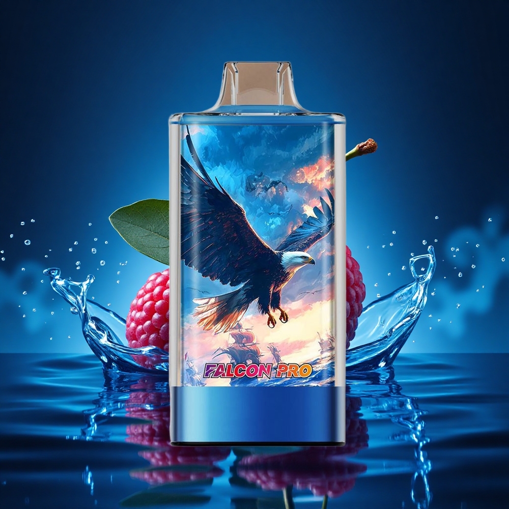 JNR Falcon Pro 28000 Cereza Frambuesa Azul 30ml Dual Mesh