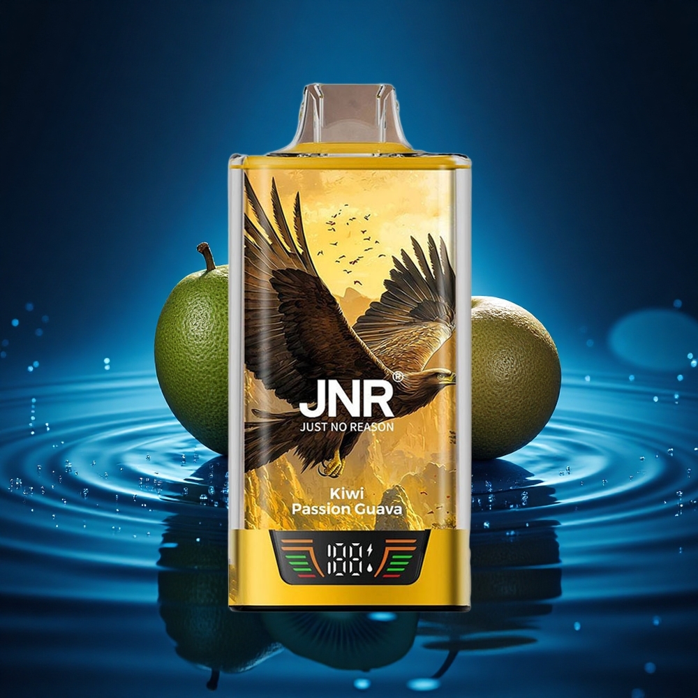 JNR Falcon Pro 28000 Guayaba Pasión Kiwi con Dual Malla y Pantalla Inteligente