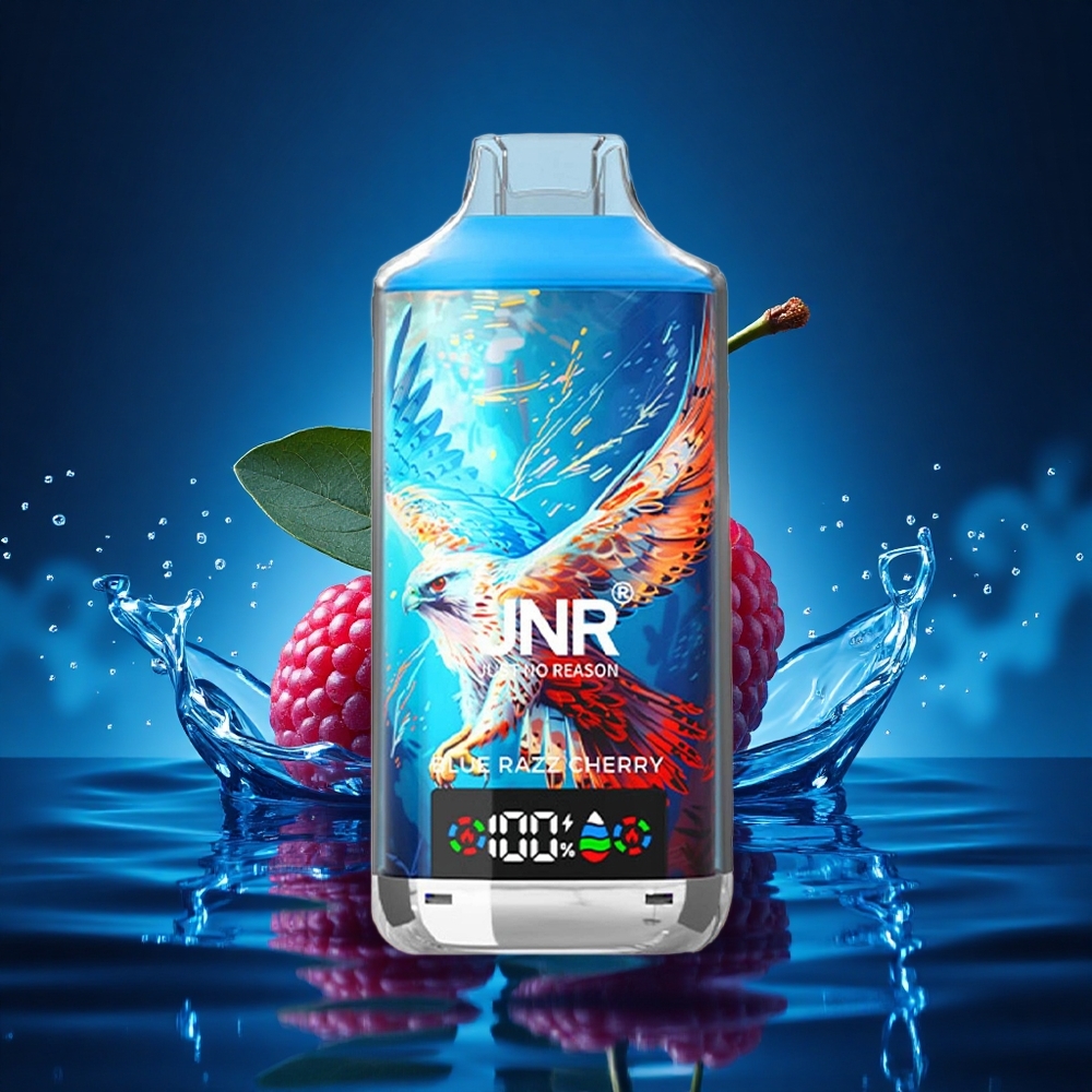 JNR Falcon X 18000 Cereza Frambuesa Azul 24ml Dual Mesh Digital