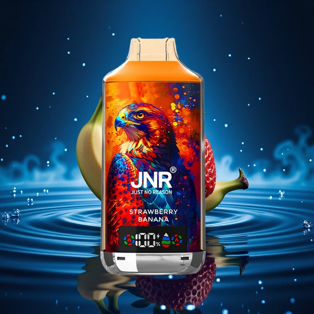 JNR Falcon X 18000 Fresa Plátano 750mAh Dual Mesh Digital Tipo-C